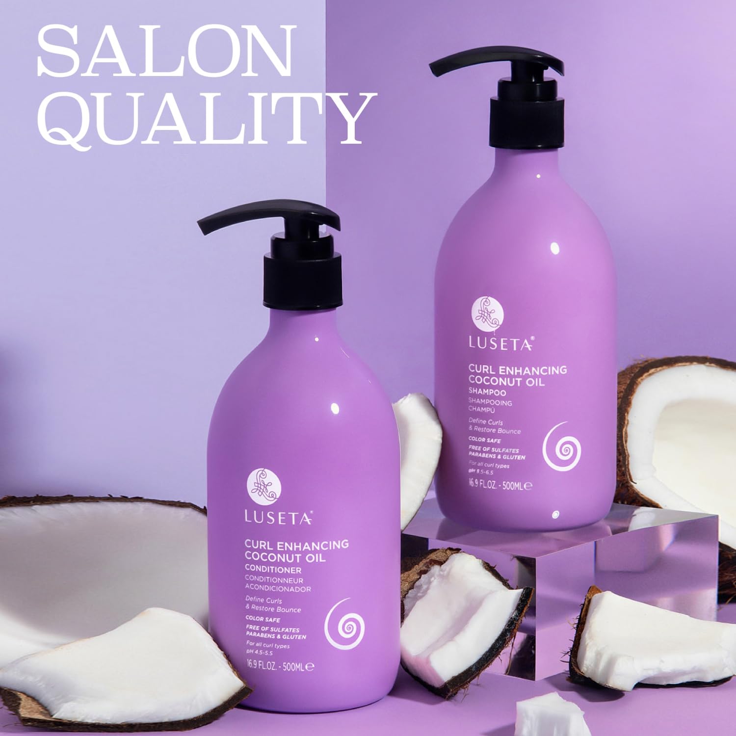 Huile de coco Luseta nourrissante pour cheveux secs