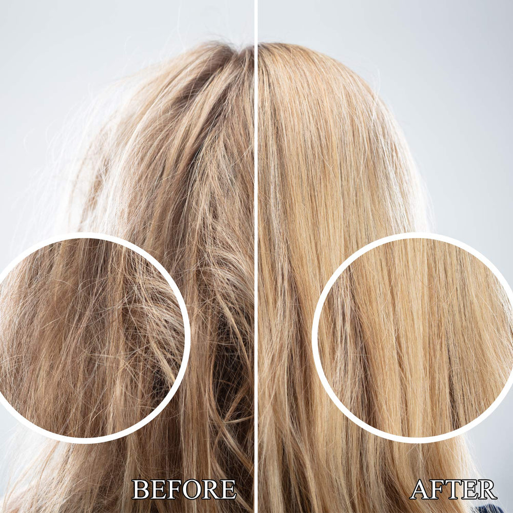 Ensemble Luseta Keratin Smooth, etiquette visuelle claire pour une routine capillaire efficace.