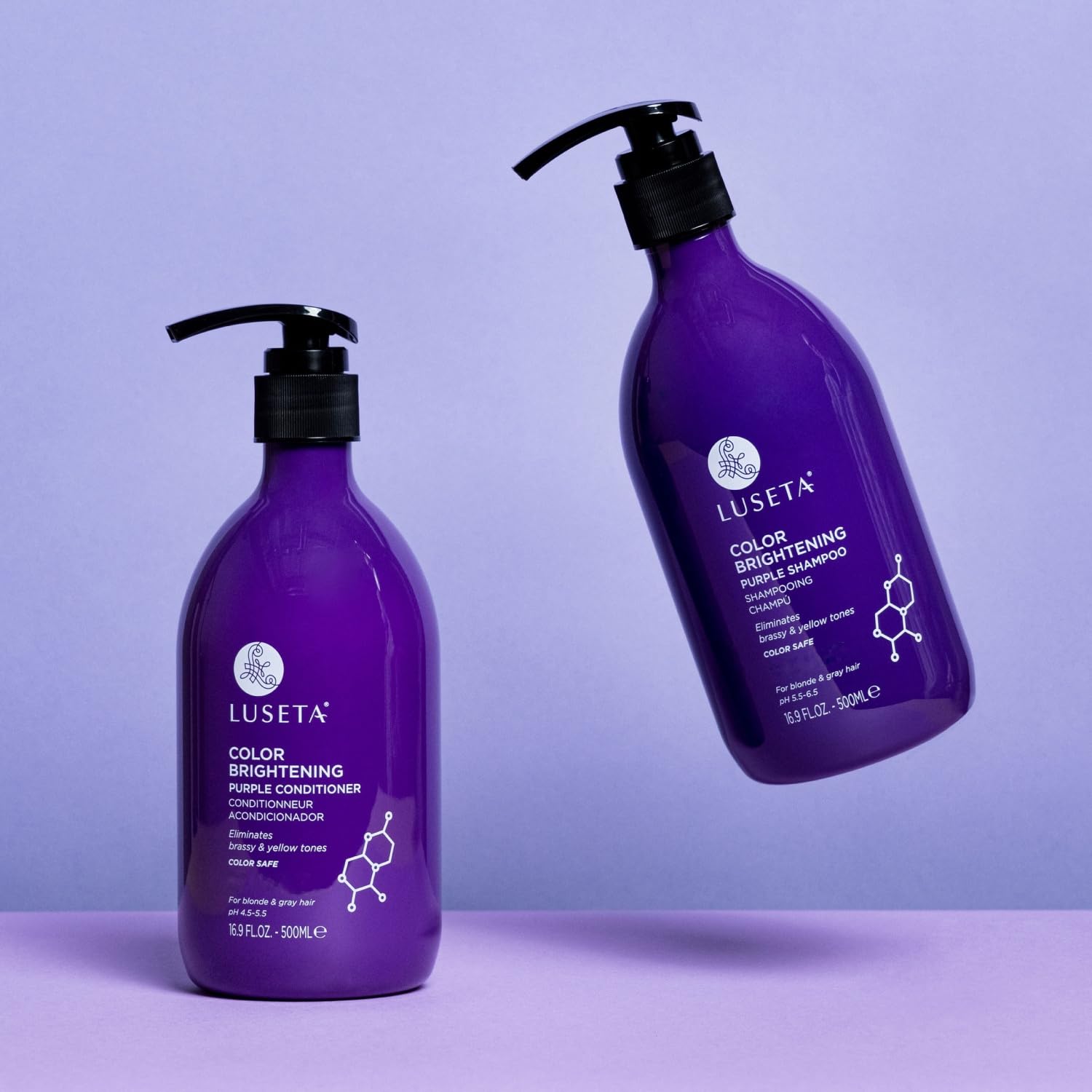 Luseta étiquette sans sulfates et sans parabènes indiquant une formulation sûre.