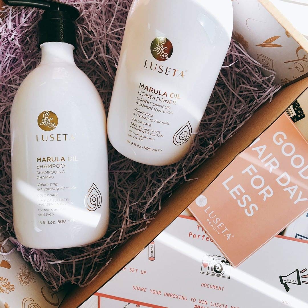 Parfum frais Luseta Marula : routine capillaire agréable.