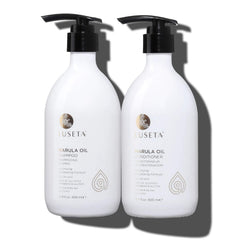 Luseta Marula Shampoo bouteille : volume léger et brillance naturelle.