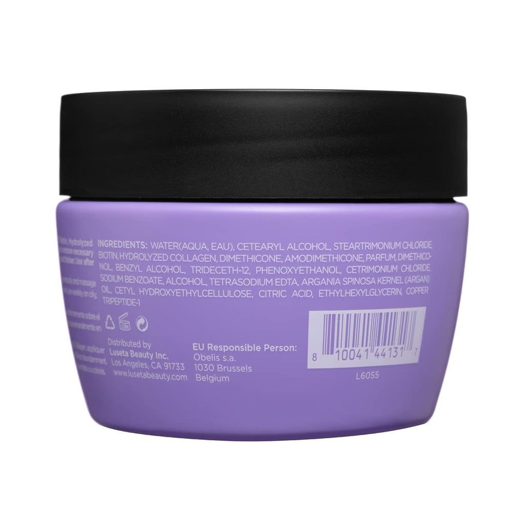 Luseta masque cheveux application — démonstration d’application et démêlage.