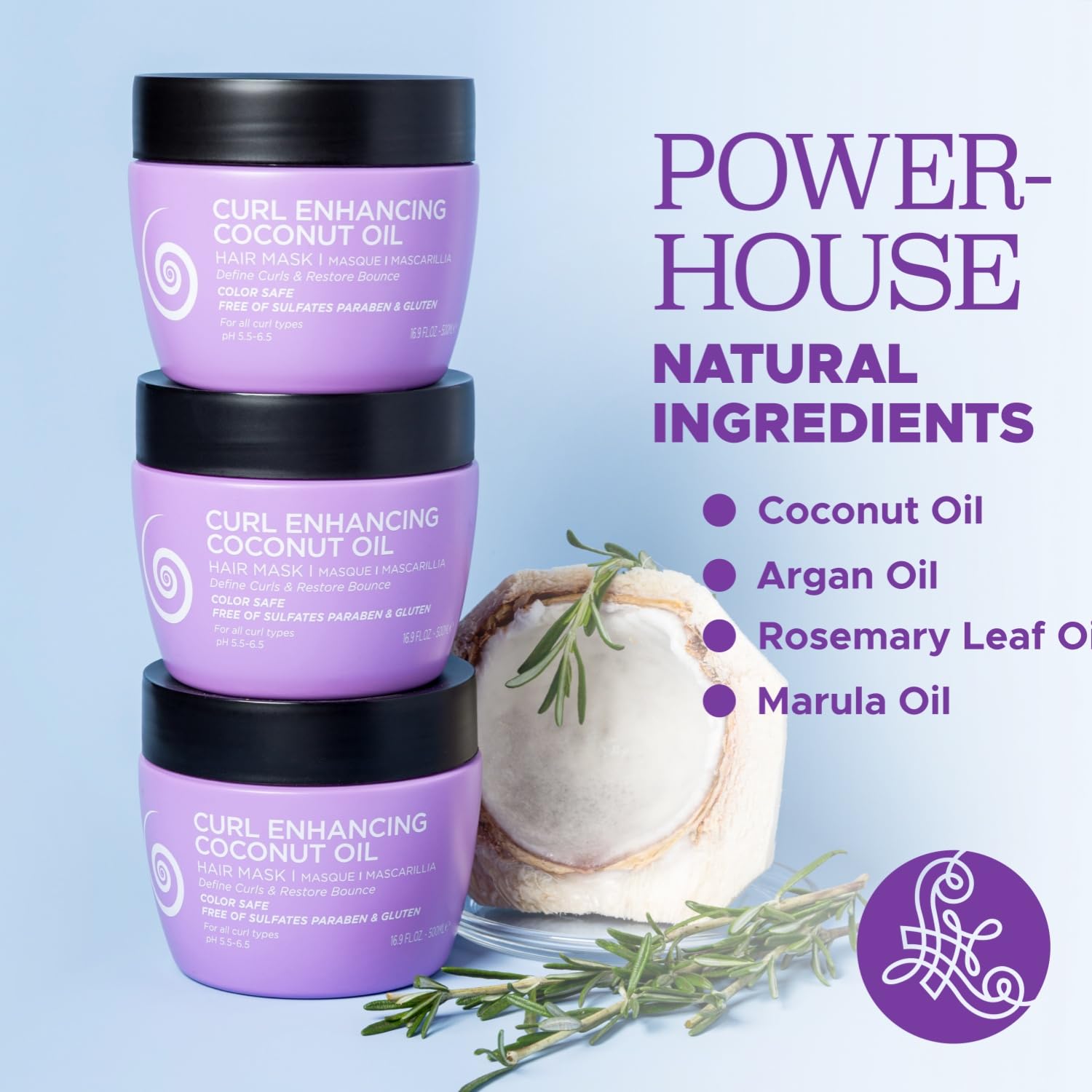 L LUSETA Masque Cheveux Boucles – texture crème facile à étaler