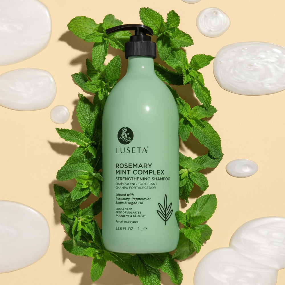 Zoom sur les ingrédients clés du Shampoing Luseta Romarin et Menthe pour l'hydratation