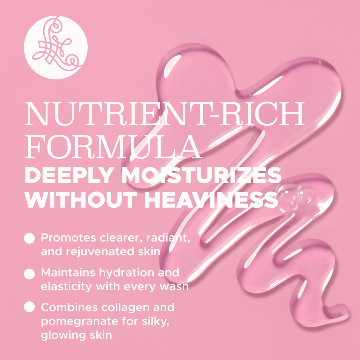 Luseta Rose Oil Body Wash leaves skin silky and hydrated