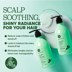 Sérum Luseta arbre à thé et menthe, soin concentré pour cheveux.