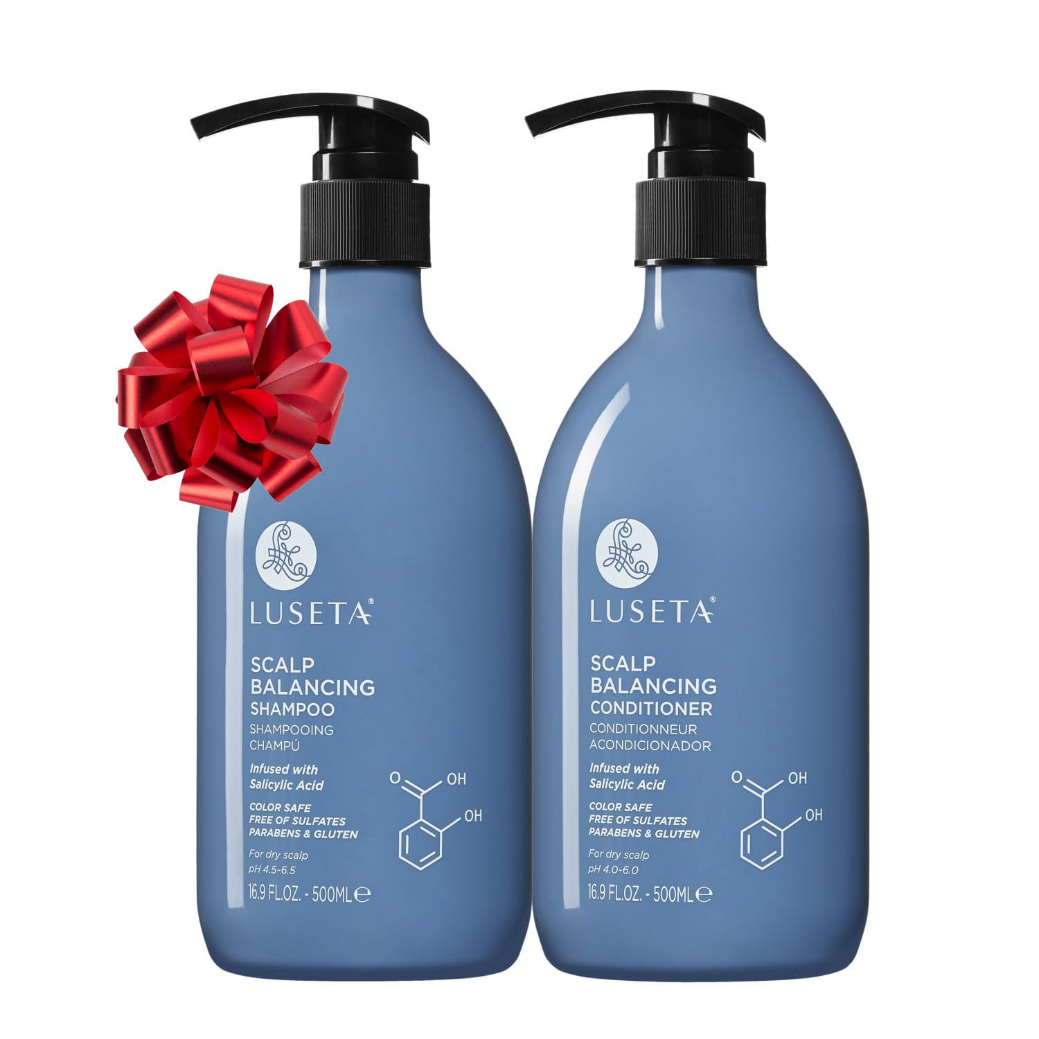 Luseta Shampoing Acide Salicylique bouteille — nettoie en douceur le cuir chevelu.