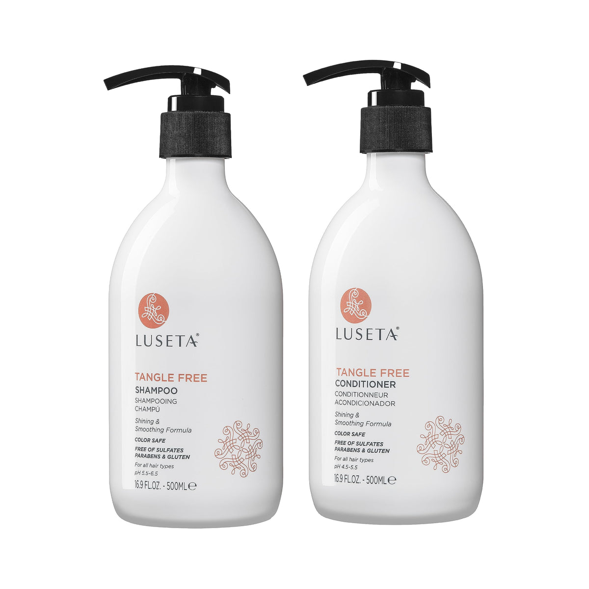 Luseta Shampoing Démêlant, bouteille pratique, démêle rapidement les cheveux