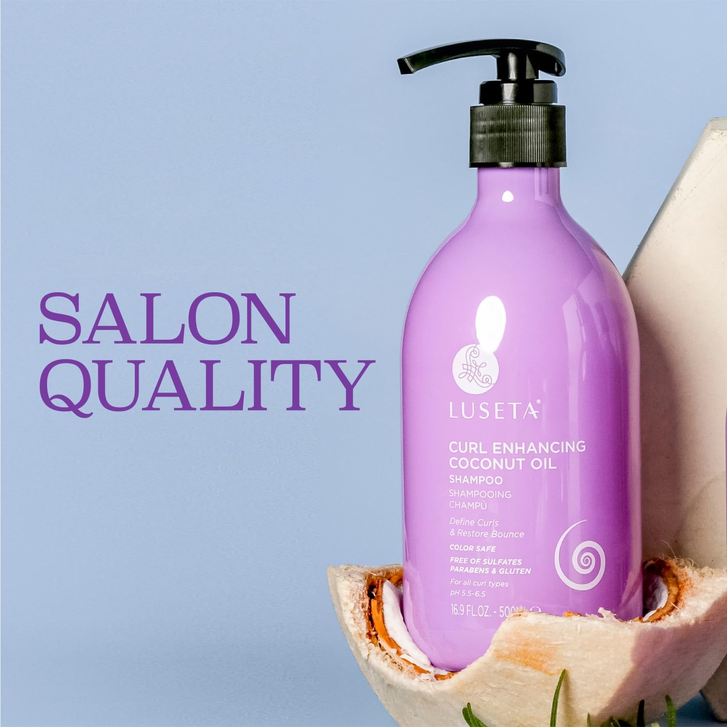 Shampoing Luseta Sans Sulfates: nettoie en douceur sans agresser les cheveux.