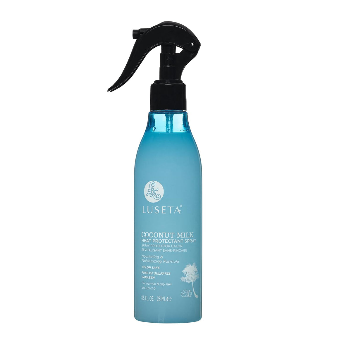 Luseta Spray Protection Chaleur protège les cheveux lors du coiffage.