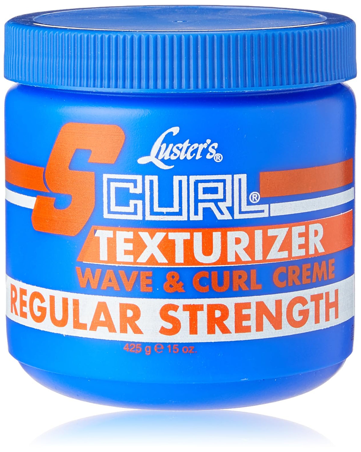 Luster S Curl Texturizer Crème — bouteille avec ondes et boucles définies.