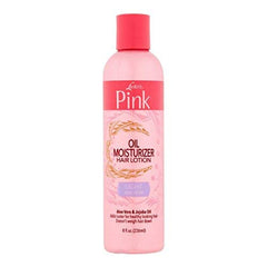 Lusters Pink lotion huile légère, bouteille prête à hydrater les cheveux.