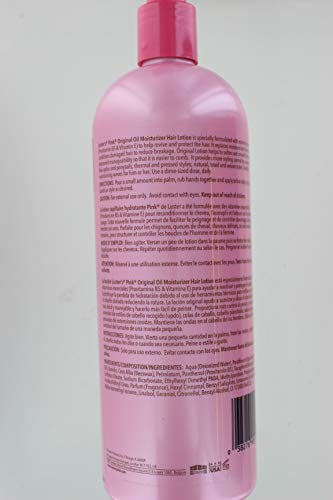 Convient aux cheveux naturels, colorés ou texturés, gestion facilitée avec Luster's Pink Oil Moisturizer.