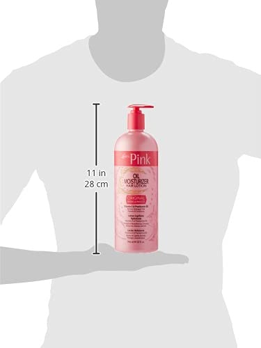 Soin pour cheveux secs et endommagés, revitalisant grâce à Luster's Pink Oil Moisturizer.