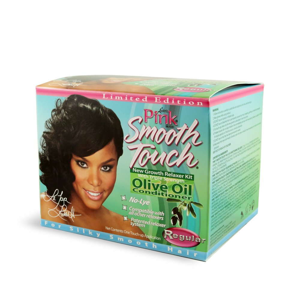 Illustration du kit relaxant Pink de Luster's pour les retouches et le lissage des repousses.