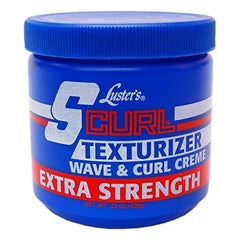 S Curl Crème de Luster's, tenue durable et texture naturelle après application.