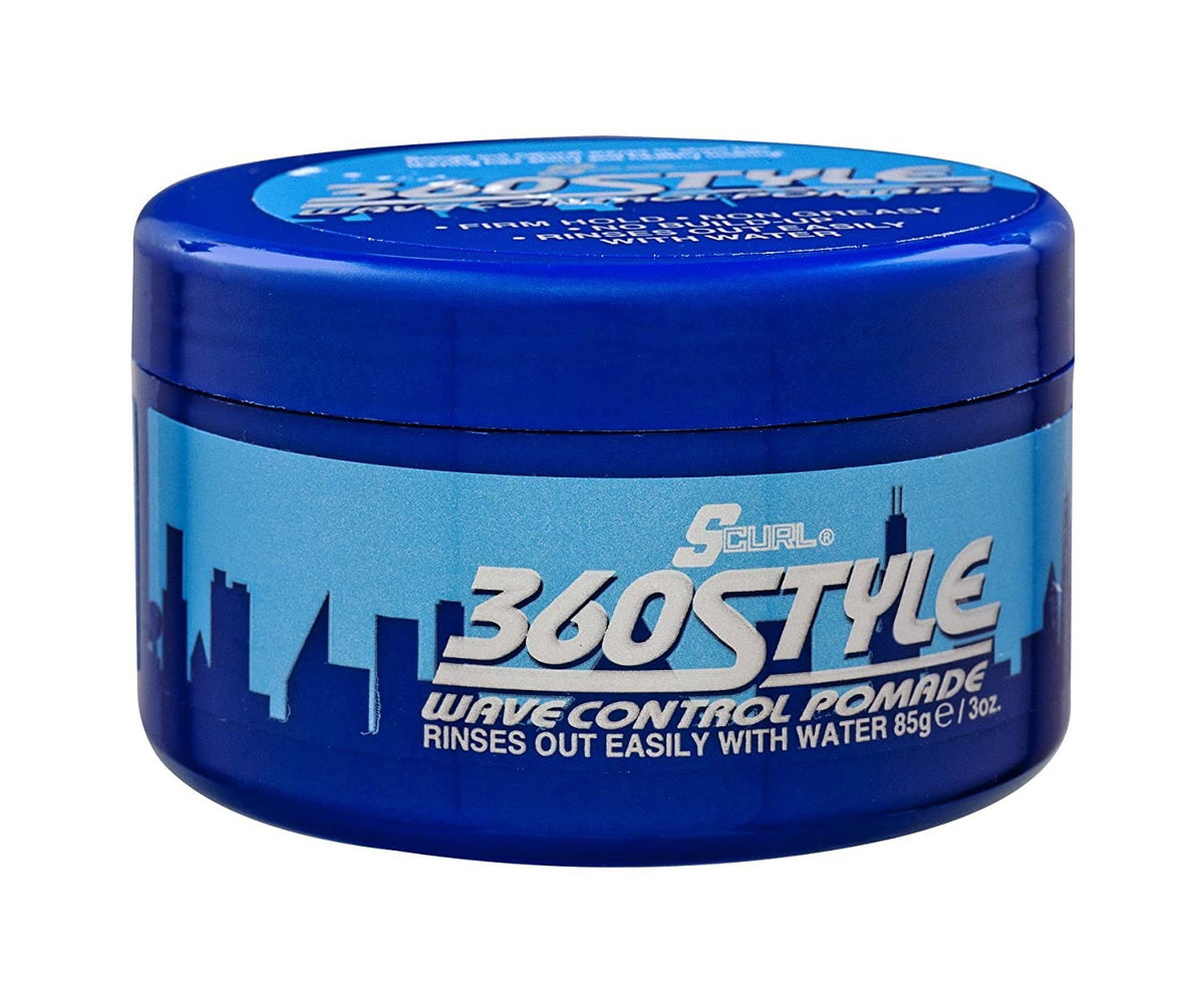 Luster's S-Curl 360, bouteille de 88 ml, prête à l'emploi pour des vagues nettes.
