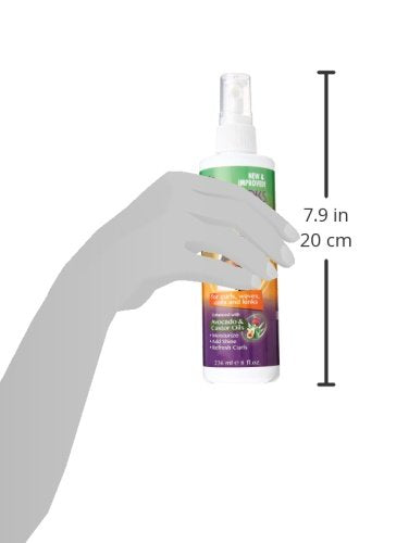 Luster's ShortLooks SassAFraz Quench Moisture Mist – cheveux revitalisés et doux après utilisation.