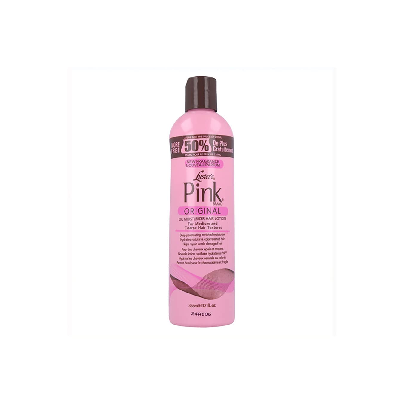 Lustre Lotion huile rose pour cheveux, protection contre la casse et les pointes.