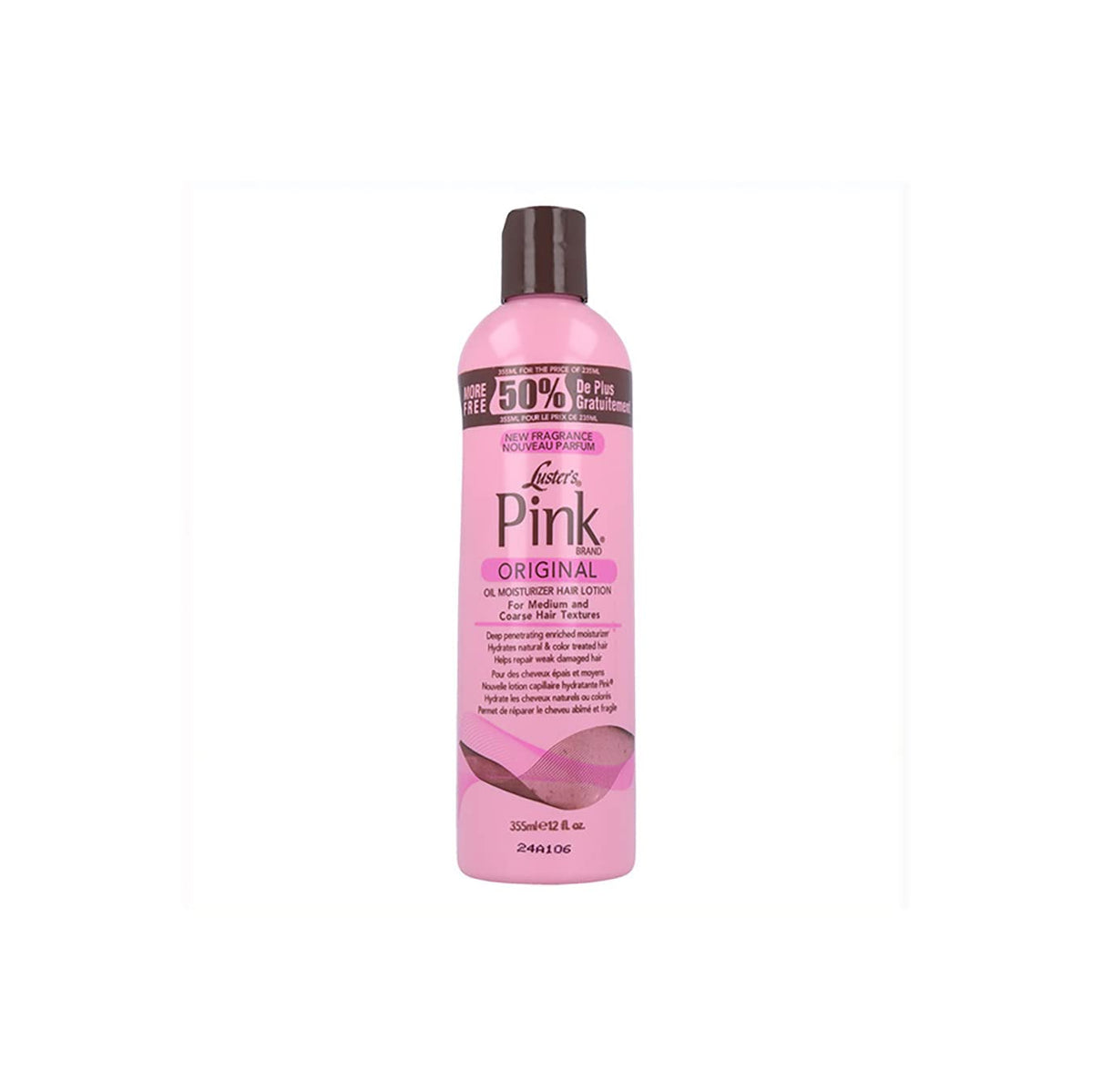 Lustre Lotion huile rose pour cheveux, protection contre la casse et les pointes.