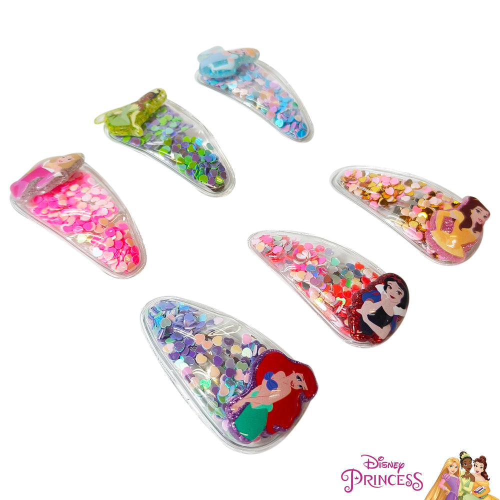 Barrette LUV HER Disney avec charm princesse sur chaque clip.