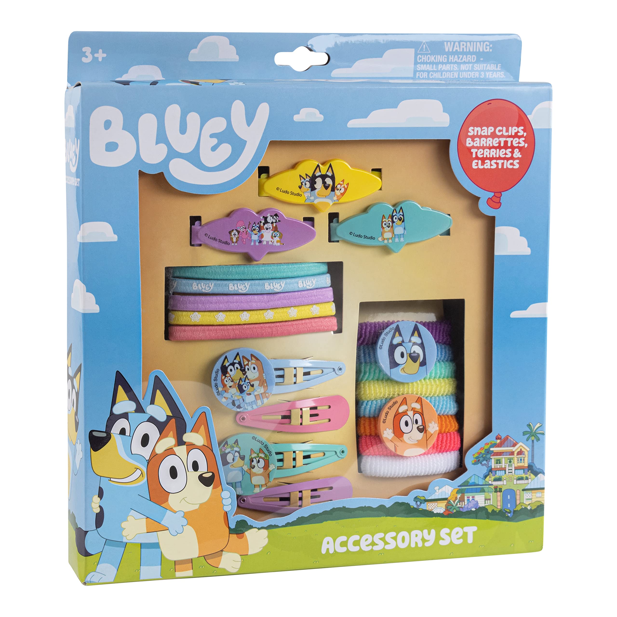 Luv Her Bluey 3 barrettes pour coiffure facile et durable
