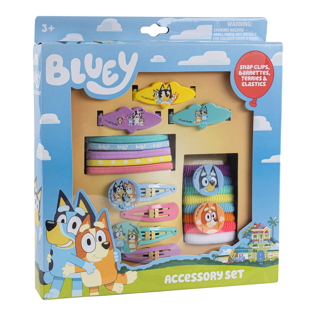Luv Her Bluey 3 barrettes pour coiffure facile et durable