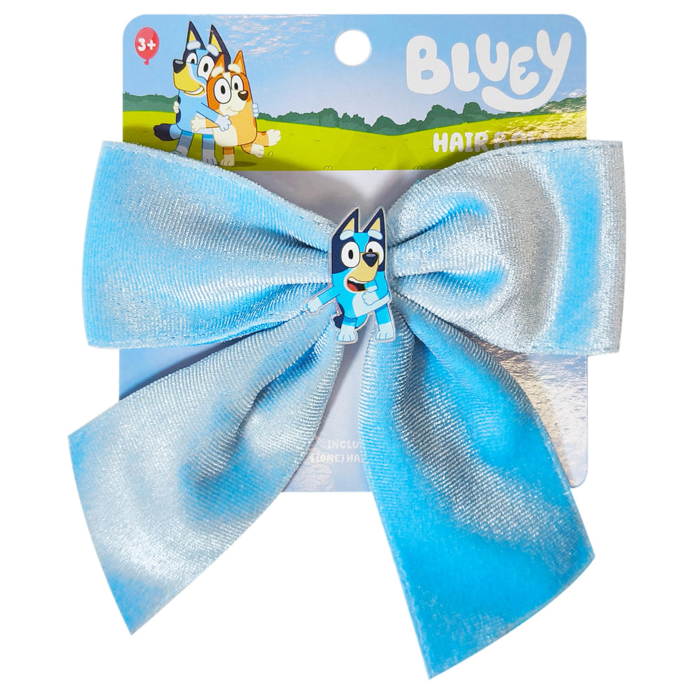 LUV HER Bluey long tail, noeud-cheveux avec attache-type-alligator pratique pour le quotidien.