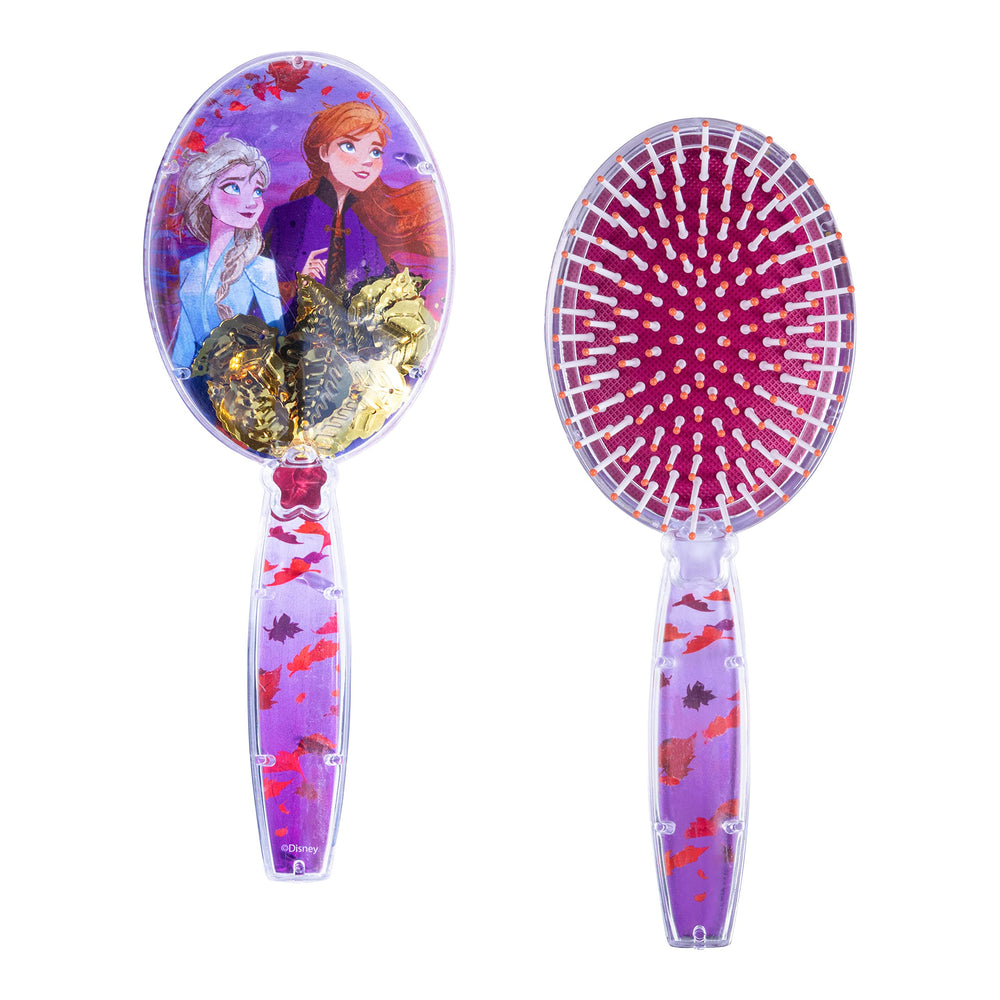 Brosse LUV HER Frozen avec feuilles magiques et démêlage en douceur