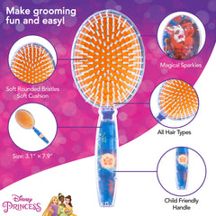 Luv Her Moana brosse avec poignée ergonomique bleue, prise en main facile.