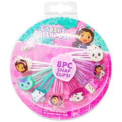 Barrettes Gabby Dollhouse LUV HER, ensemble de 8 pièces multicolores pour coiffage rapide.