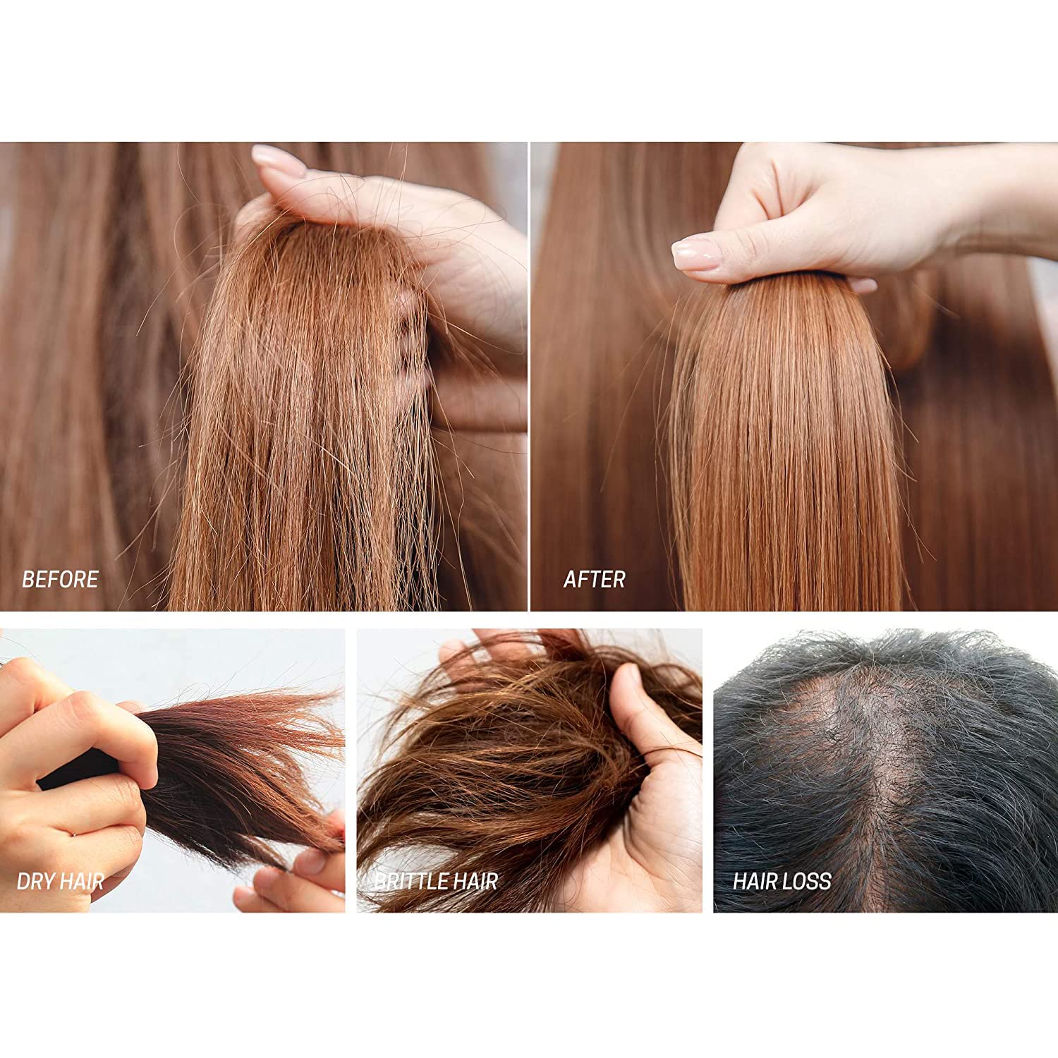 Formule riche en vitamines de Luv Me Care pour sublimer la texture des cheveux.