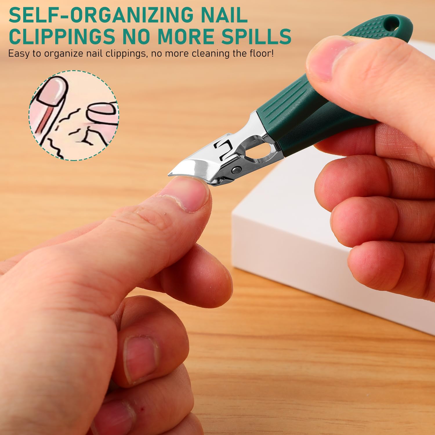 Luvandier design ergonomique pour tous les profils d'ongles.