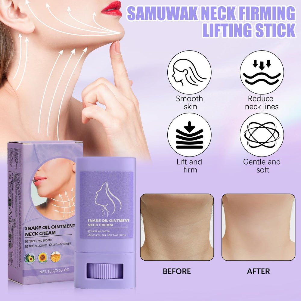Crème contour du cou Samuwak, contribue à l'élasticité et au raffermissement.