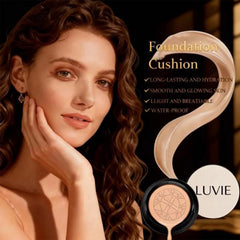 Luvie Foundation Cushion delivers a natural finish with skin-like radiance.