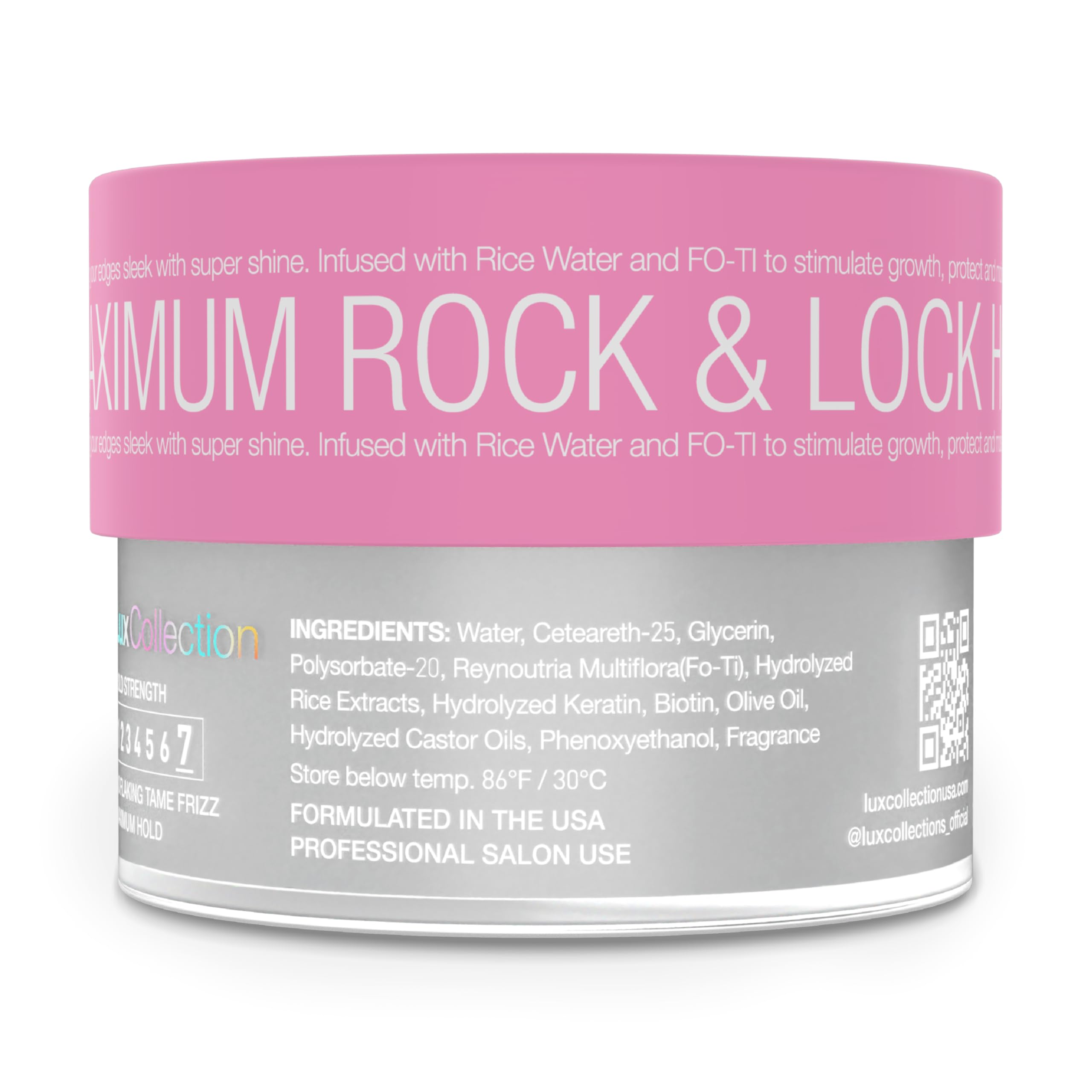 Lux Collection Edge Control Gel – produit sans cruauté et non testé sur les animaux