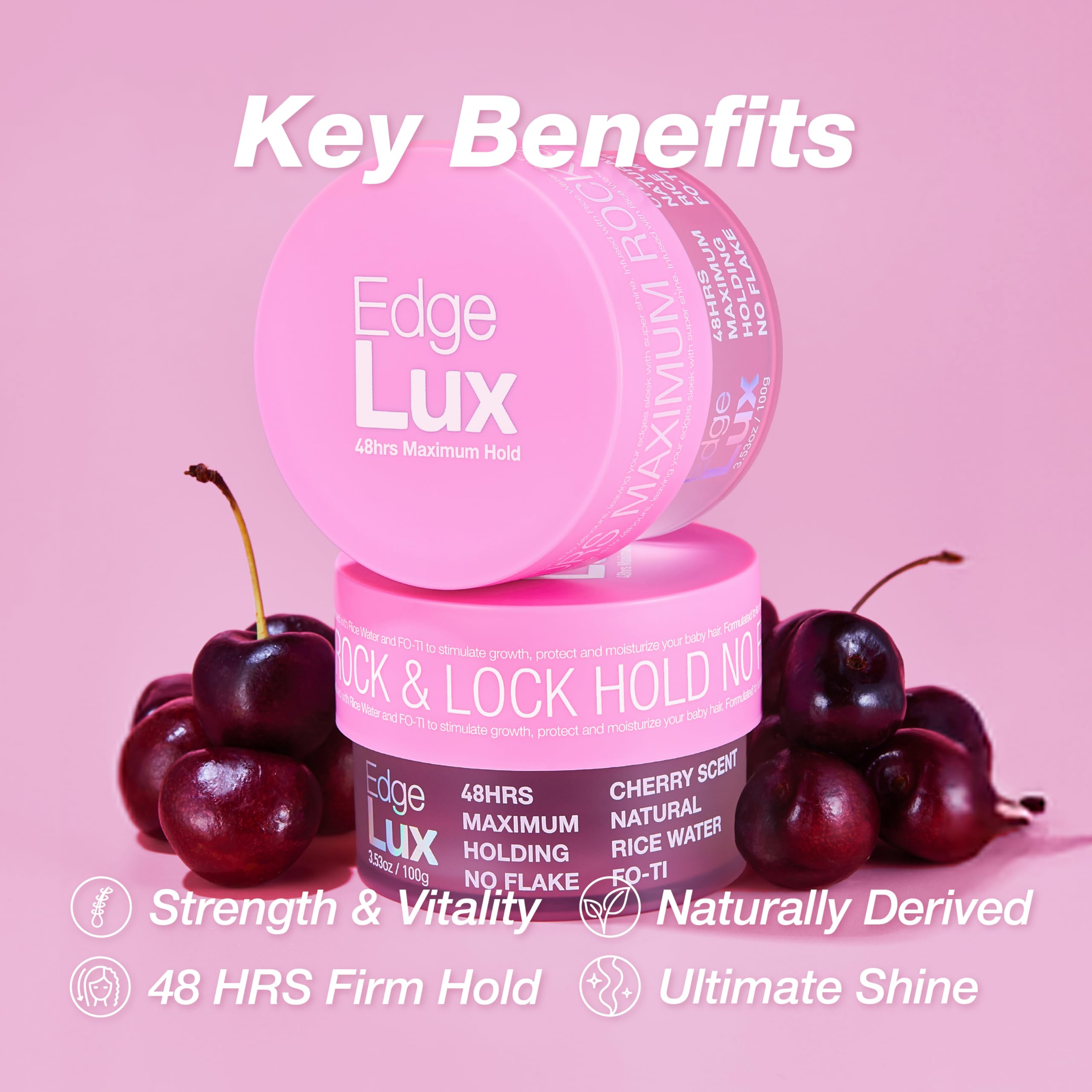 Lux Collection Edge Control Gel – texture lisse prête pour brosser et peigner sans résidu