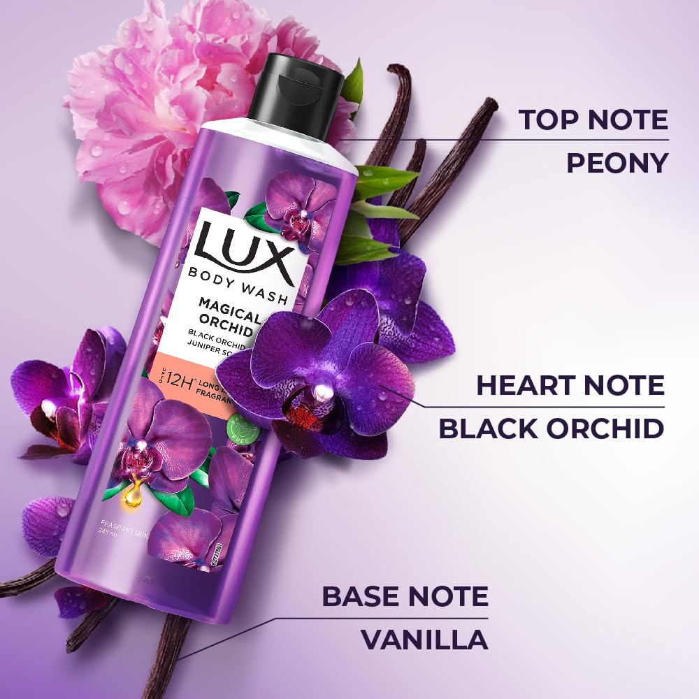Lux gel douche mousse douce – peau nette et souple après rinçage.