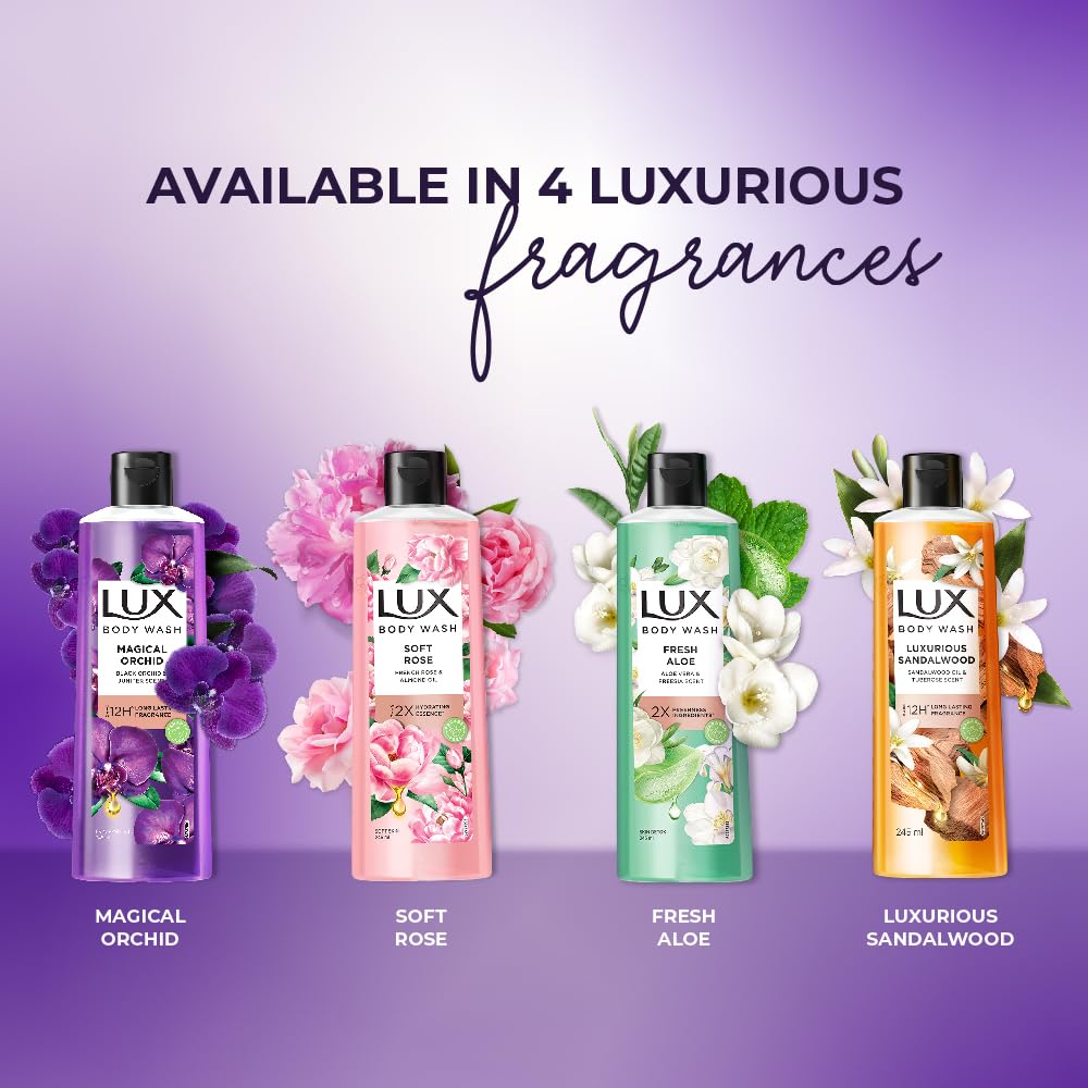 Lux gel douche propre et doux – laisse la peau souple et fraîche.