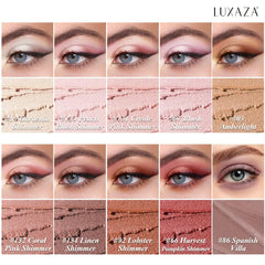 Luxaza crayon ombre paupiere rose champagne metallique, éclat durable.