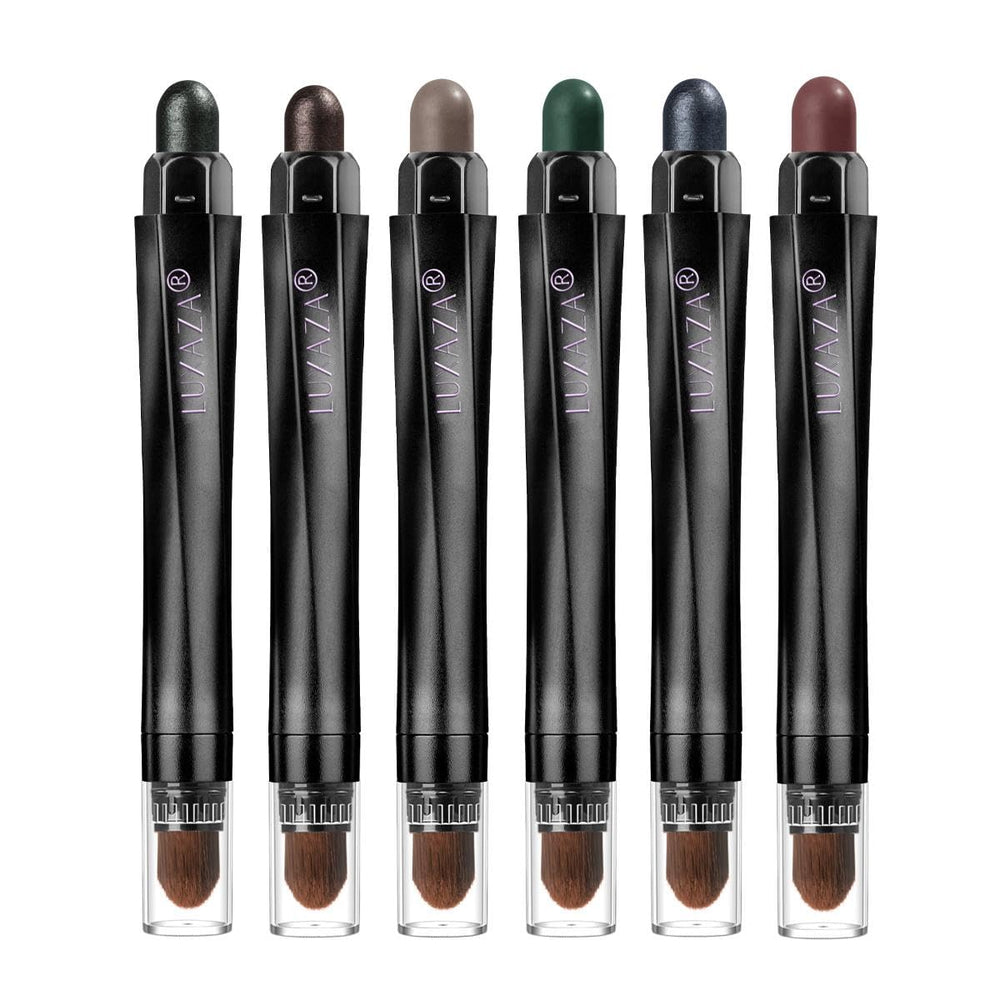 LUXAZA ensemble sticks fard à paupières verts, couleurs coordonnées pour look jour et soir