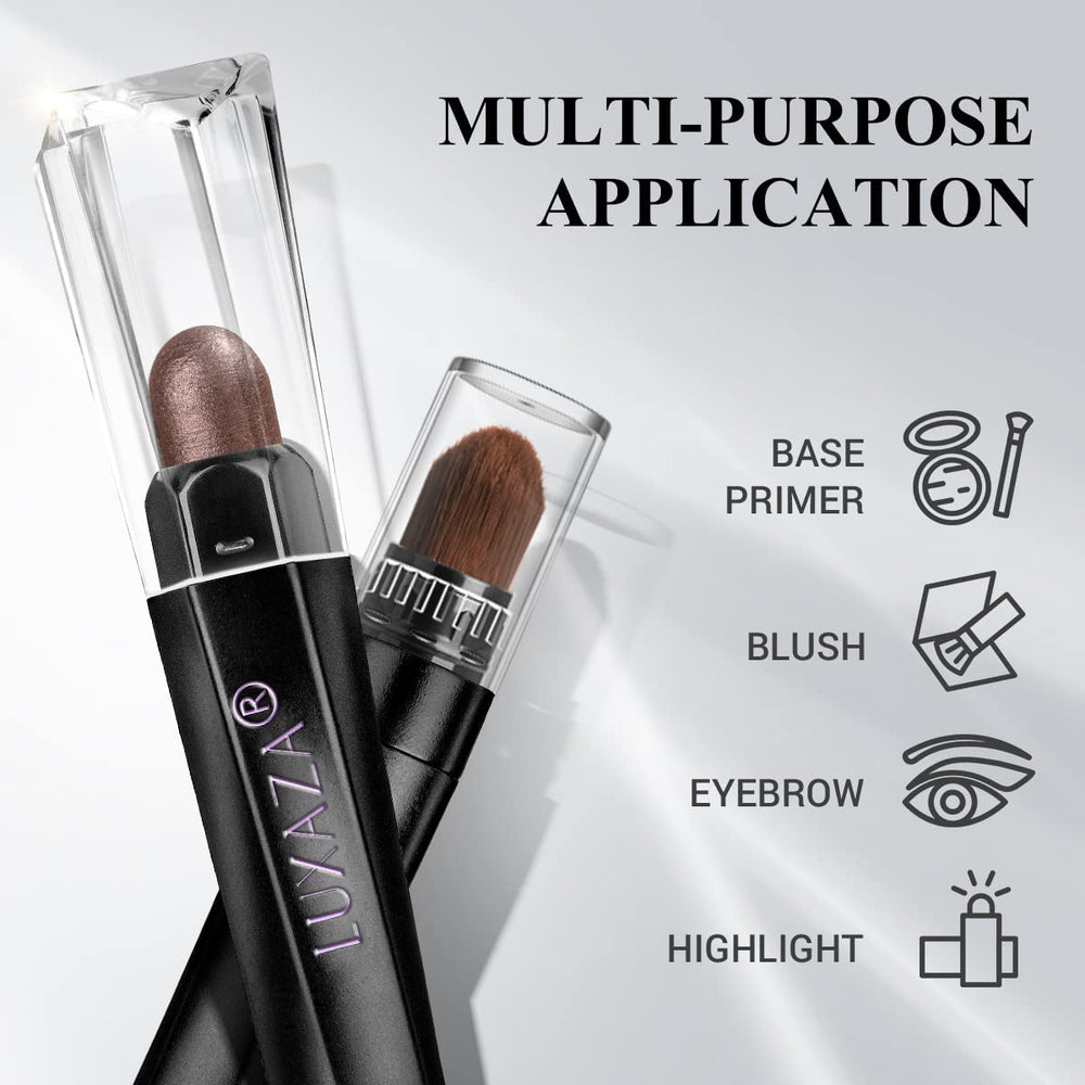 Luxaza ombre-stick brosse intégrée permet un fondu sans outil.