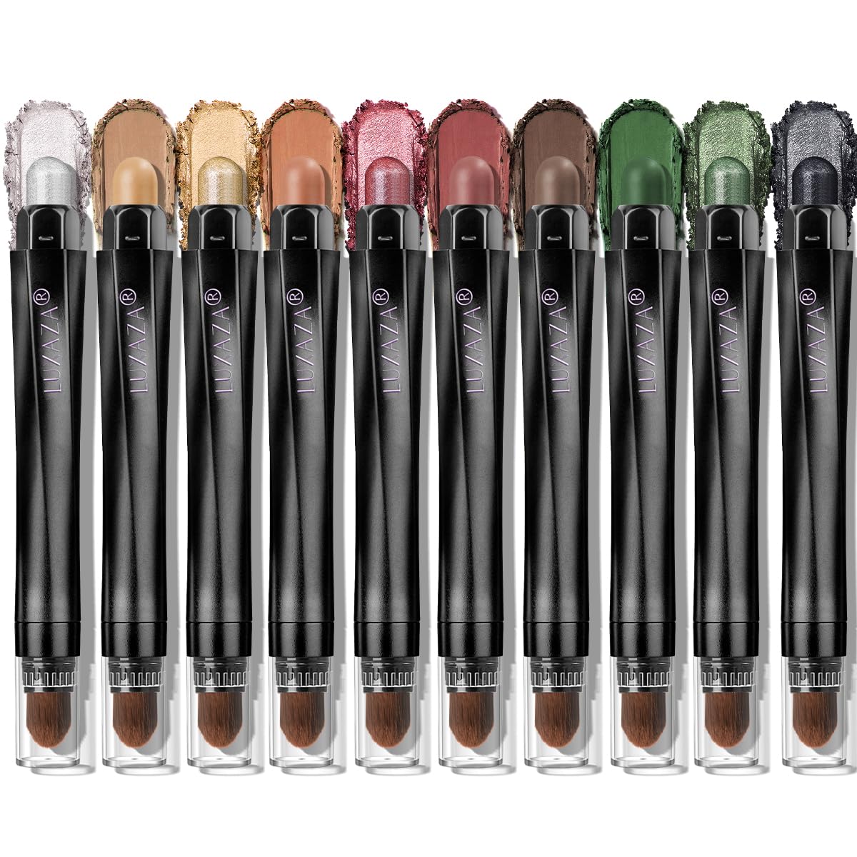 LUXAZA ombre-stick crème lumineuse pour un éclat durable et une application douce.