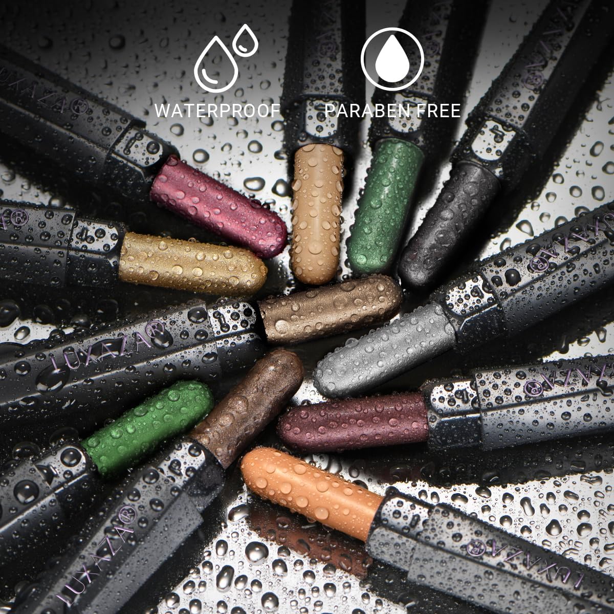 LUXAZA ombre-stick tenue-noël dorée pour un look festif.