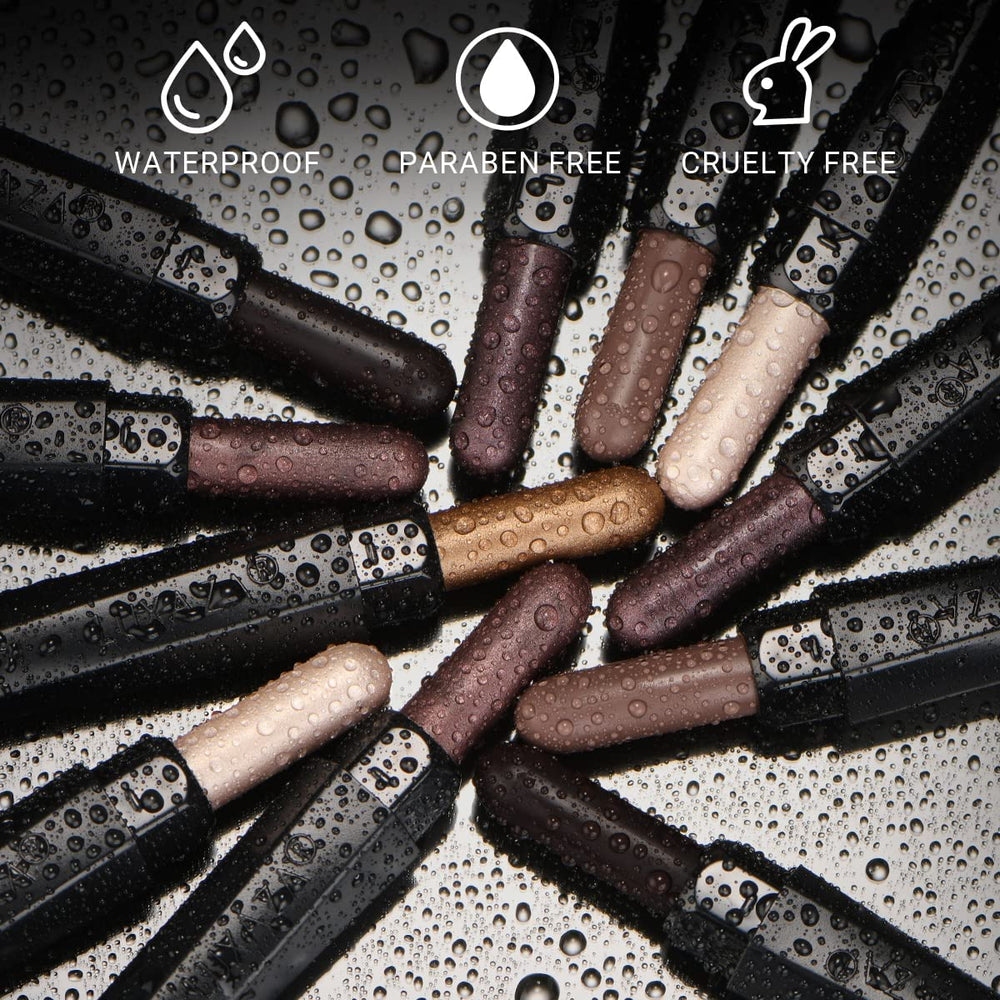 Luxaza ombre-stick teinte coordonnée avec palette assortie pour looks faciles.