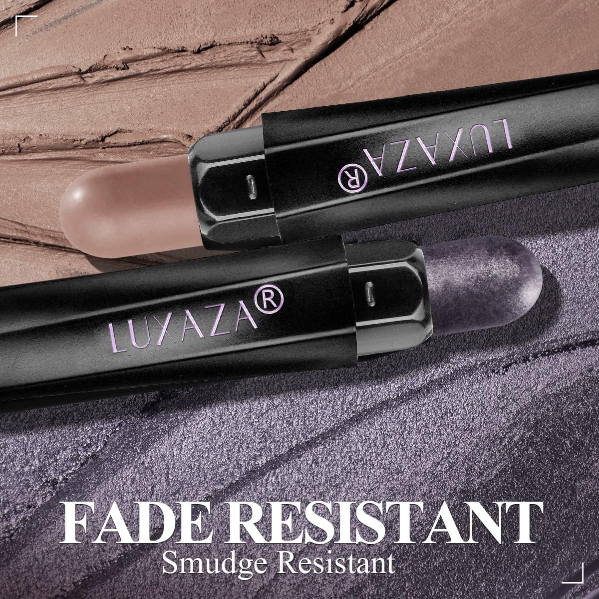Luxaza Ombres Yeux Sticks Gris Violet: finish mat ou scintillant pour un regard modulable.
