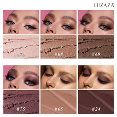 LUXAZA PRO brown metallic shimmer eyeshadow stick with rich, crease-free finish.