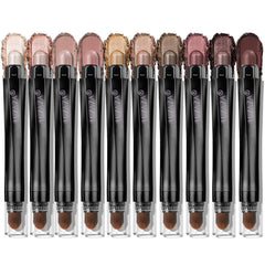 LUXAZA PRO crayon ombre brun 10 pièces pour un regard défini et longue tenue