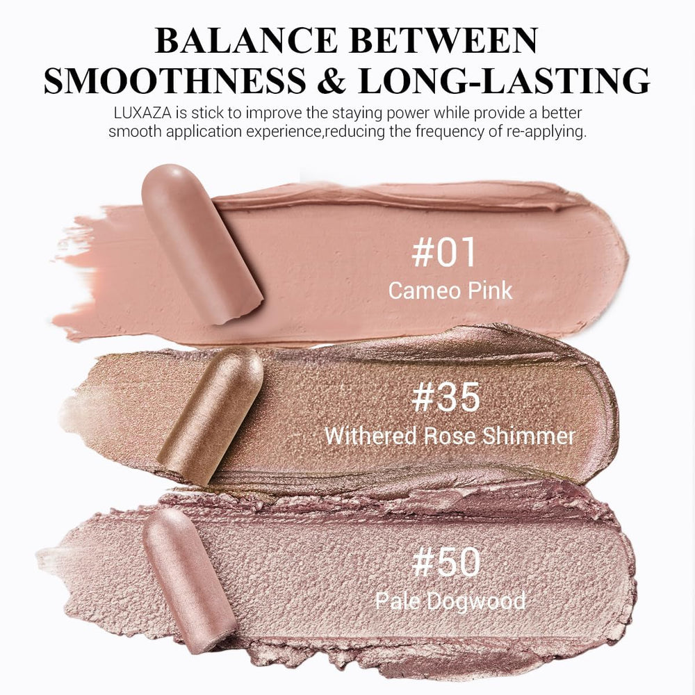 LUXAZA PRO crayon-yeux crème brun-matte, texture veloutée pour application facile.