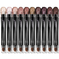 LUXAZA PRO ensemble de 10 crayons ombre, application facile et rapide pour aspect naturel.